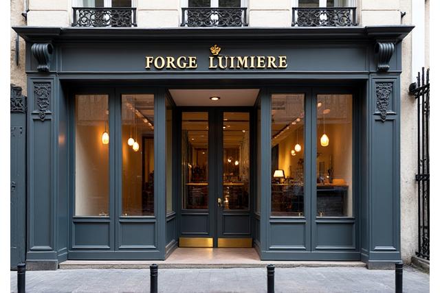 Extérieur de l'atelier Forge Lumière à Paris